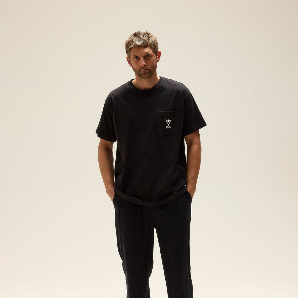 Kith & South2 West8 for Columbia City Pocket Tee - Black | Kith Black