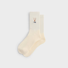 Kith for South2 West8 Embroidered Logo Crew Socks - Silk | Kith Silk