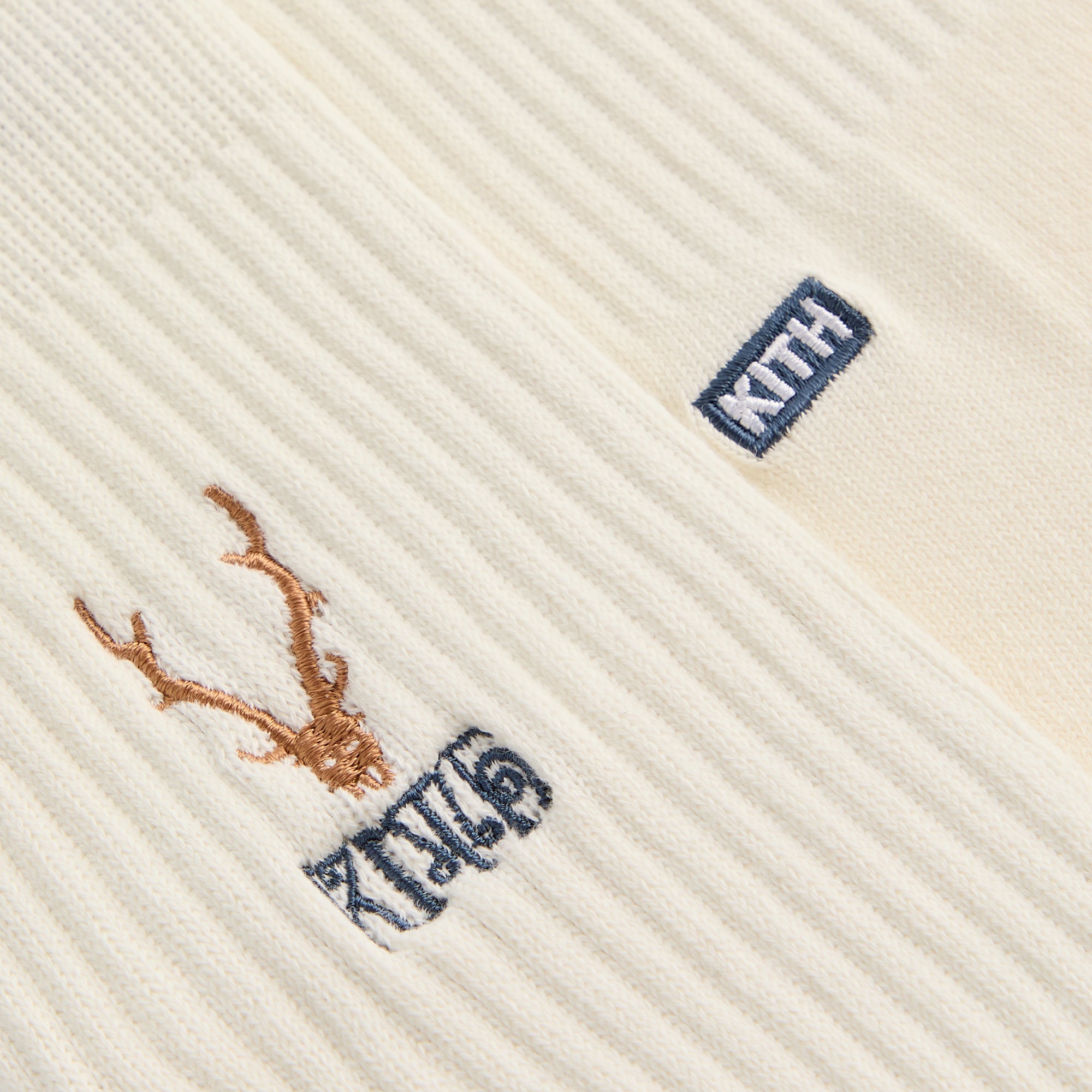 Kith for South2 West8 Embroidered Logo Crew Socks - Silk | Kith Silk