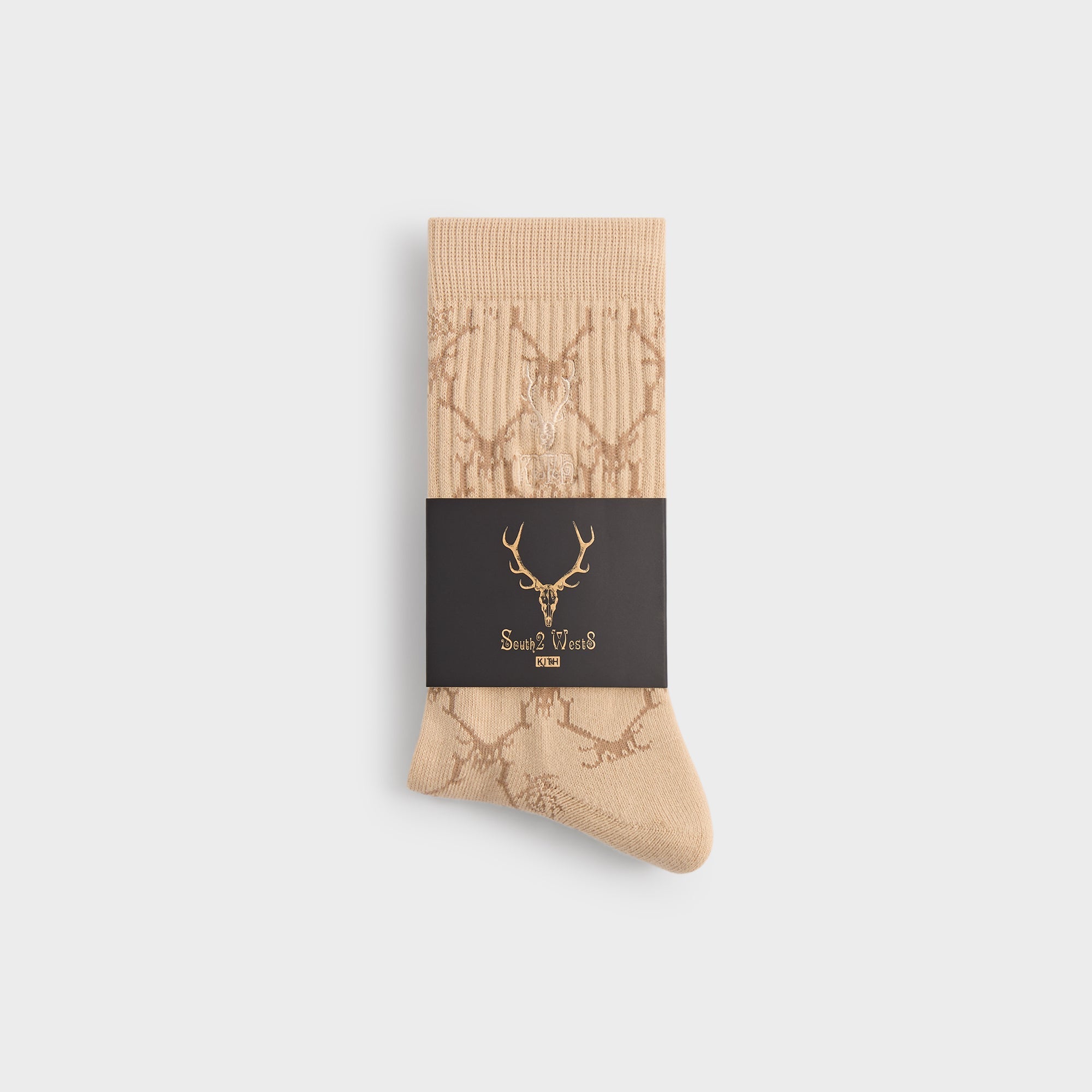Kith for South2 West8 Monogram Jacquard Crew Socks - Eternal | Kith Eternal