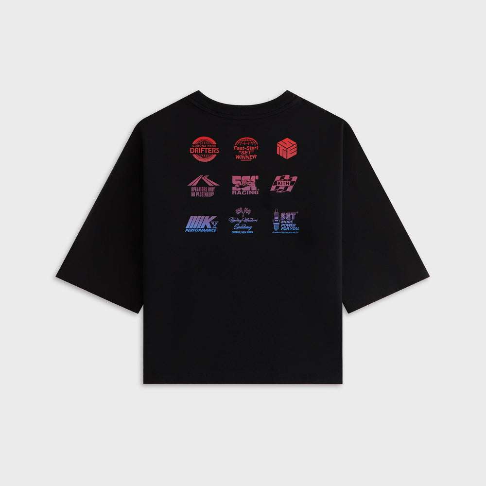 Kith Kids Speed Logo Leonard Tee - Black | Kith Black