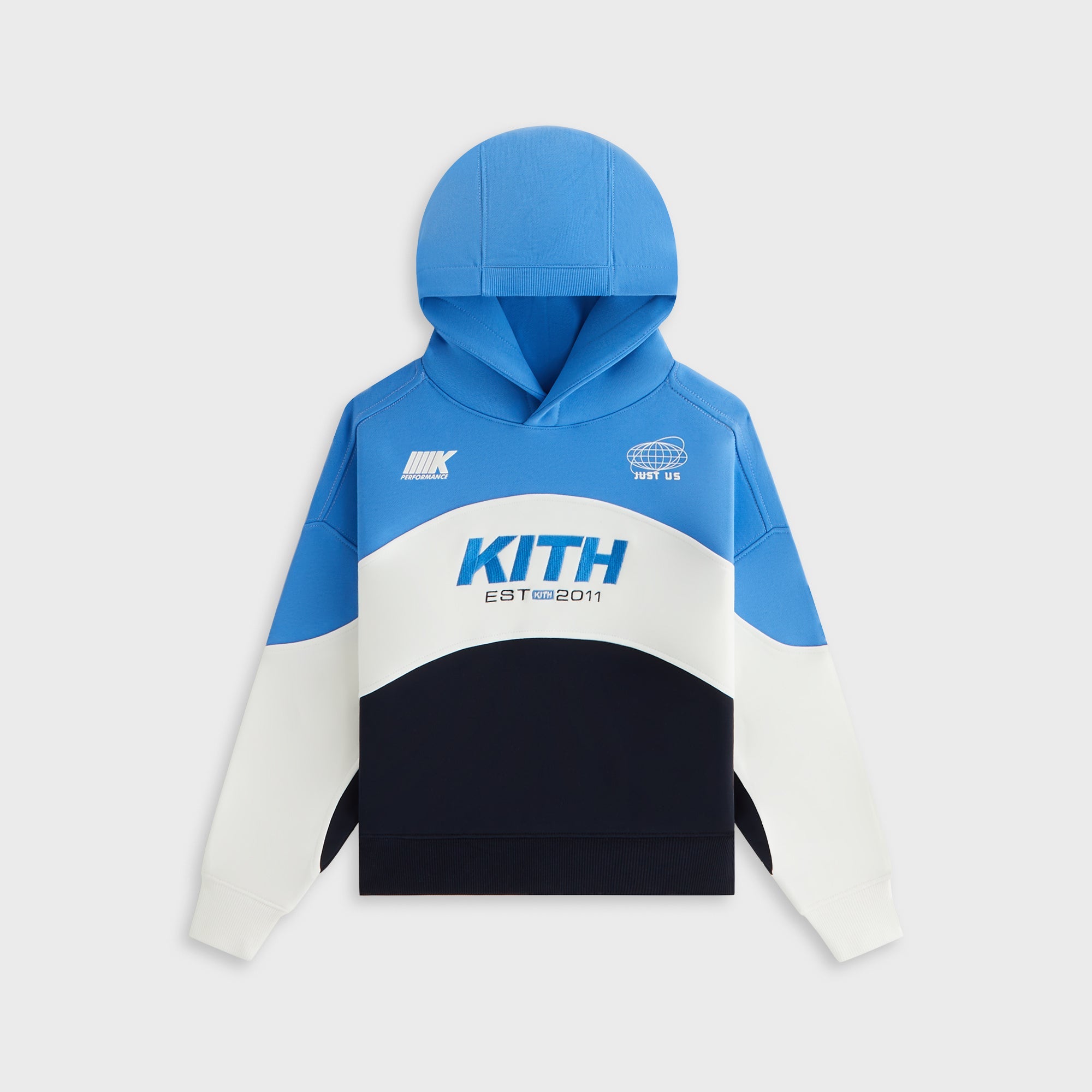 Kith Kids Paneled Nelson Hoodie - Marina | Kith Marina