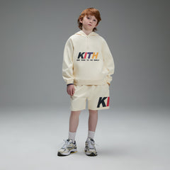Kith Kids New York Quarter Zip Hoodie - Sandrift | Kith Sandrift