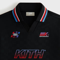 Kith Kids Checkerboard Soccer Polo - Black | Kith Black