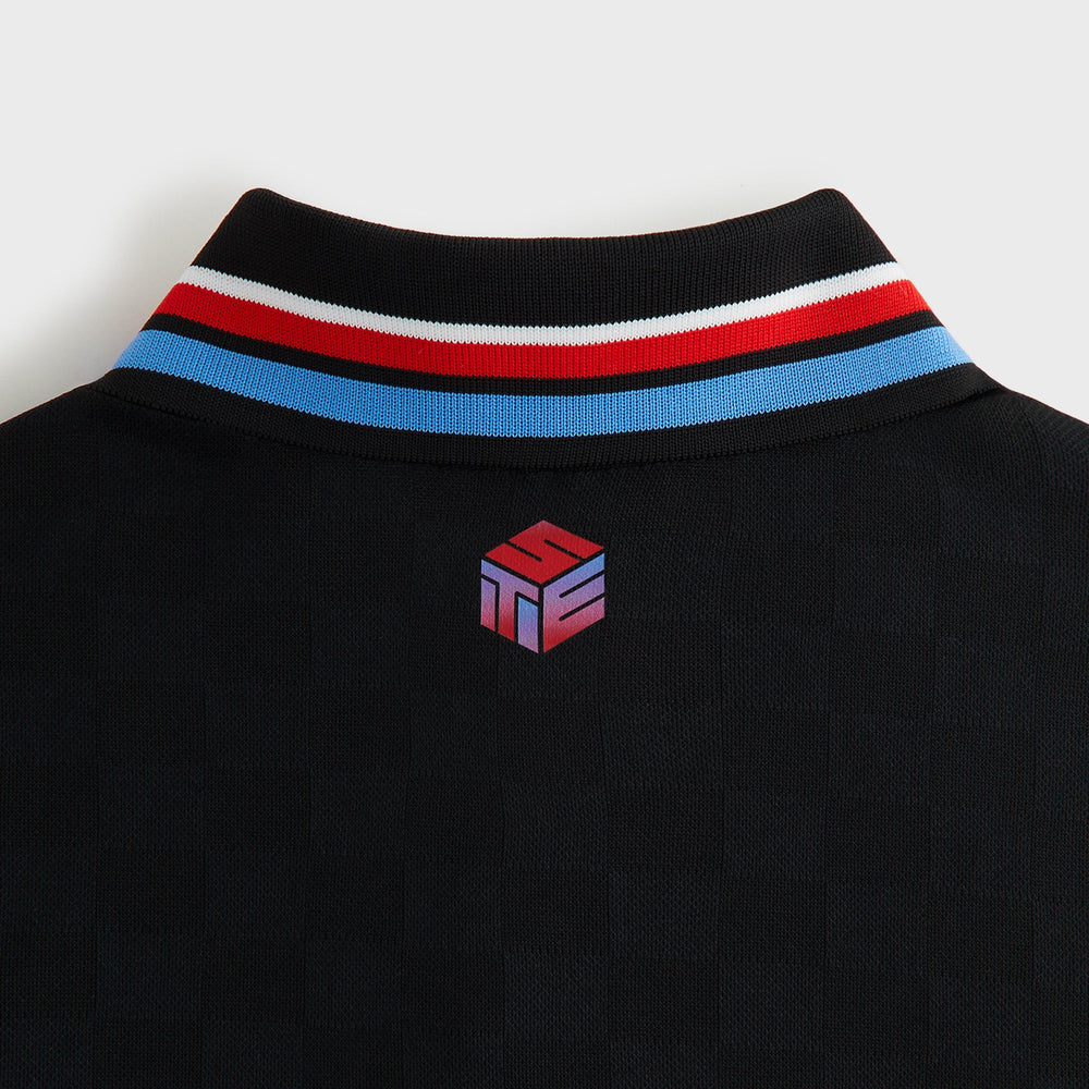 Kith Kids Checkerboard Soccer Polo - Black | Kith Black