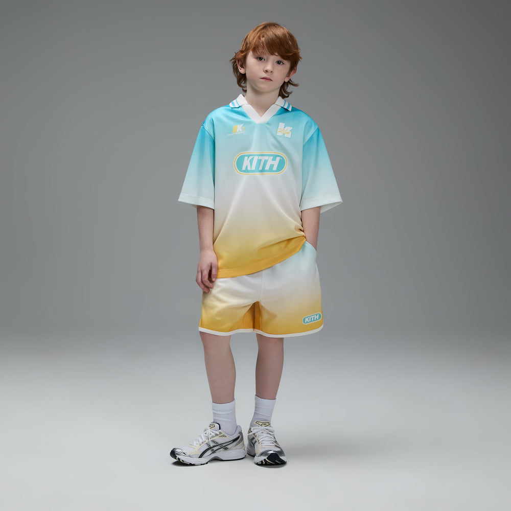 Kith Kids Gradient Soccer Jordan Short - Dusty Aqua | Kith Dusty Aqua
