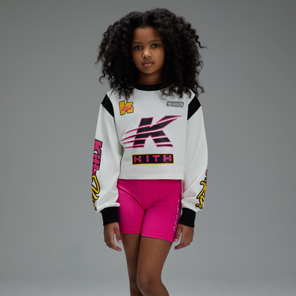 Kith Kids Speed Cropped Jasper Tee - Sandrift | Kith Sandrift