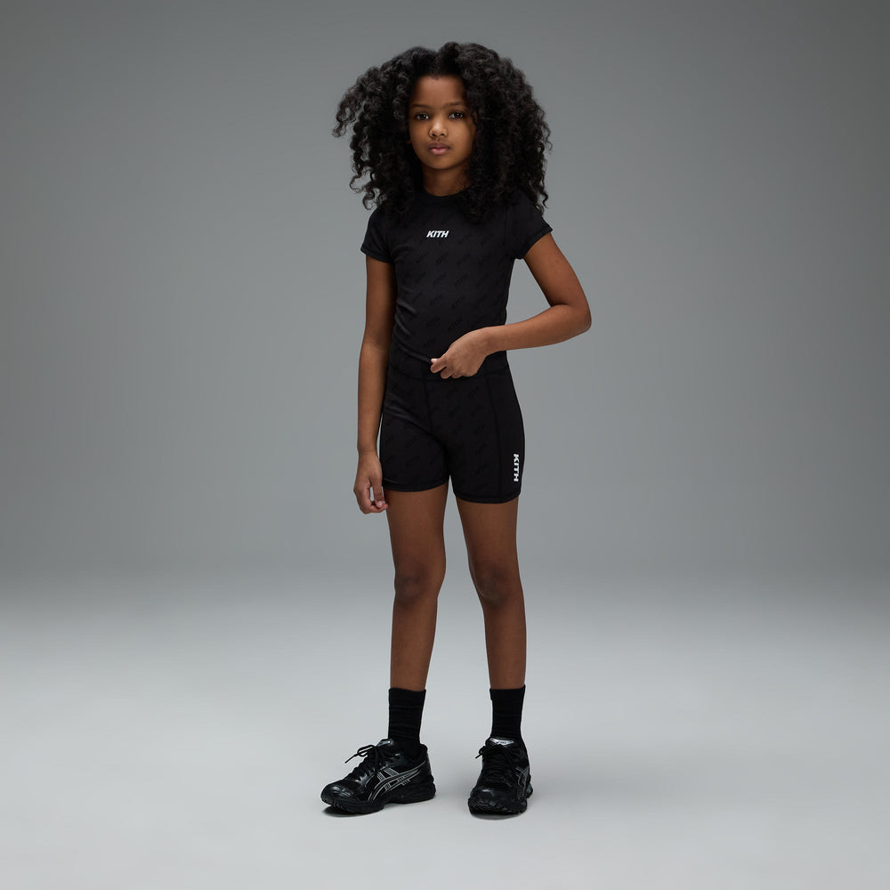 Kith Kids Monogram Active Mulberry Tee - Black | Kith Black