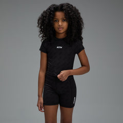 Kith Kids Monogram Active Biker Short - Black | Kith Black