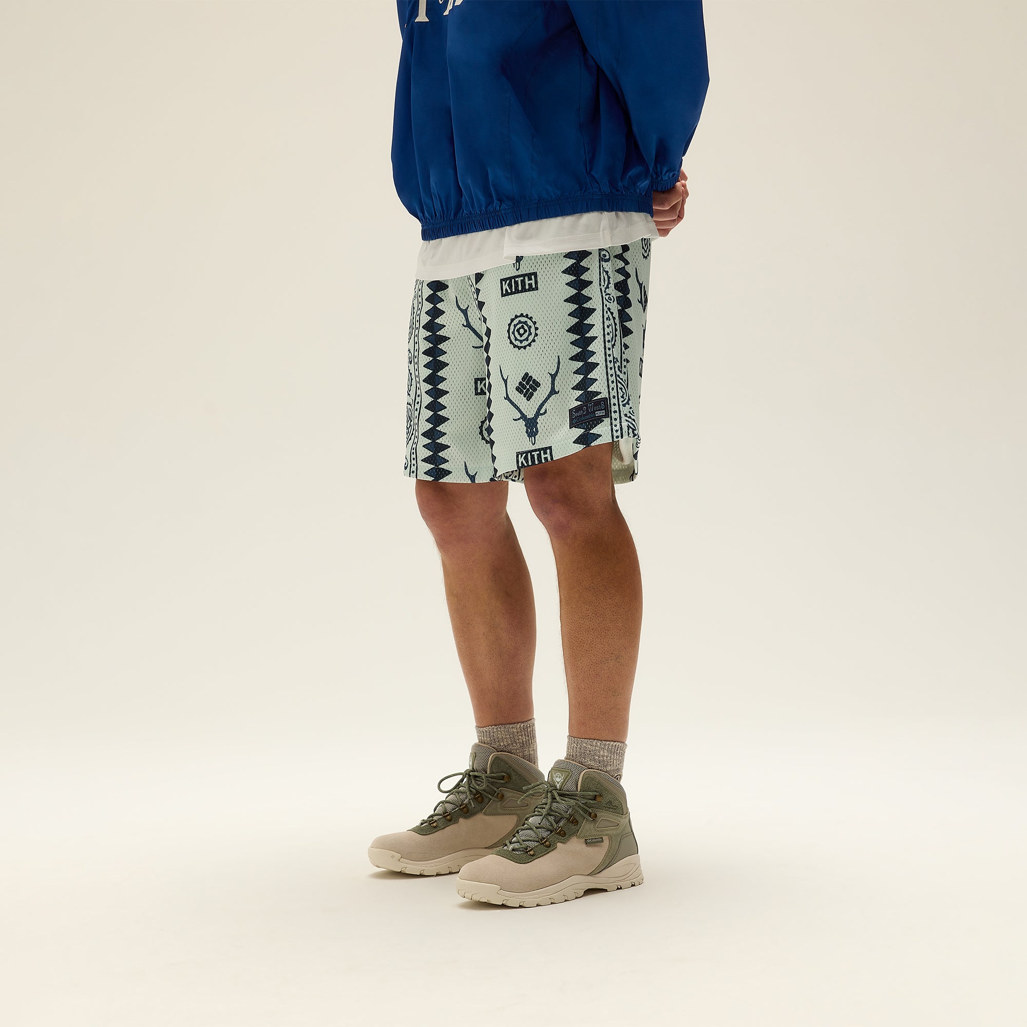 Kith & South2 West8 for Columbia Curtis Mesh Short - Light Indigo | Kith Light Indigo