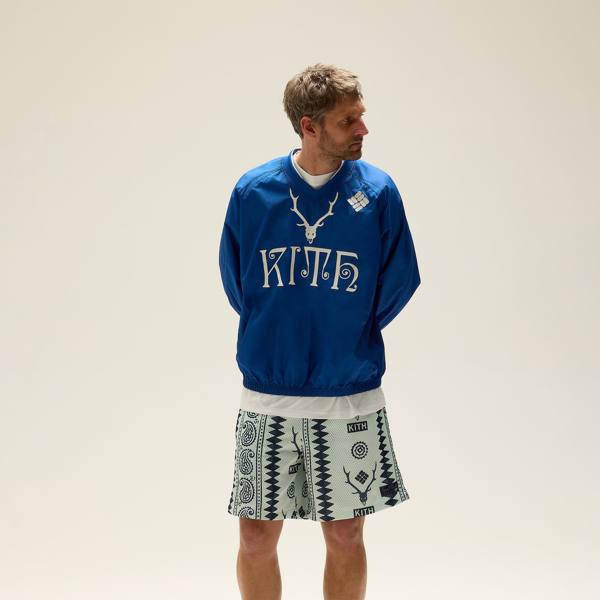 Kith & South2 West8 for Columbia Curtis Mesh Short - Light Indigo | Kith Light Indigo