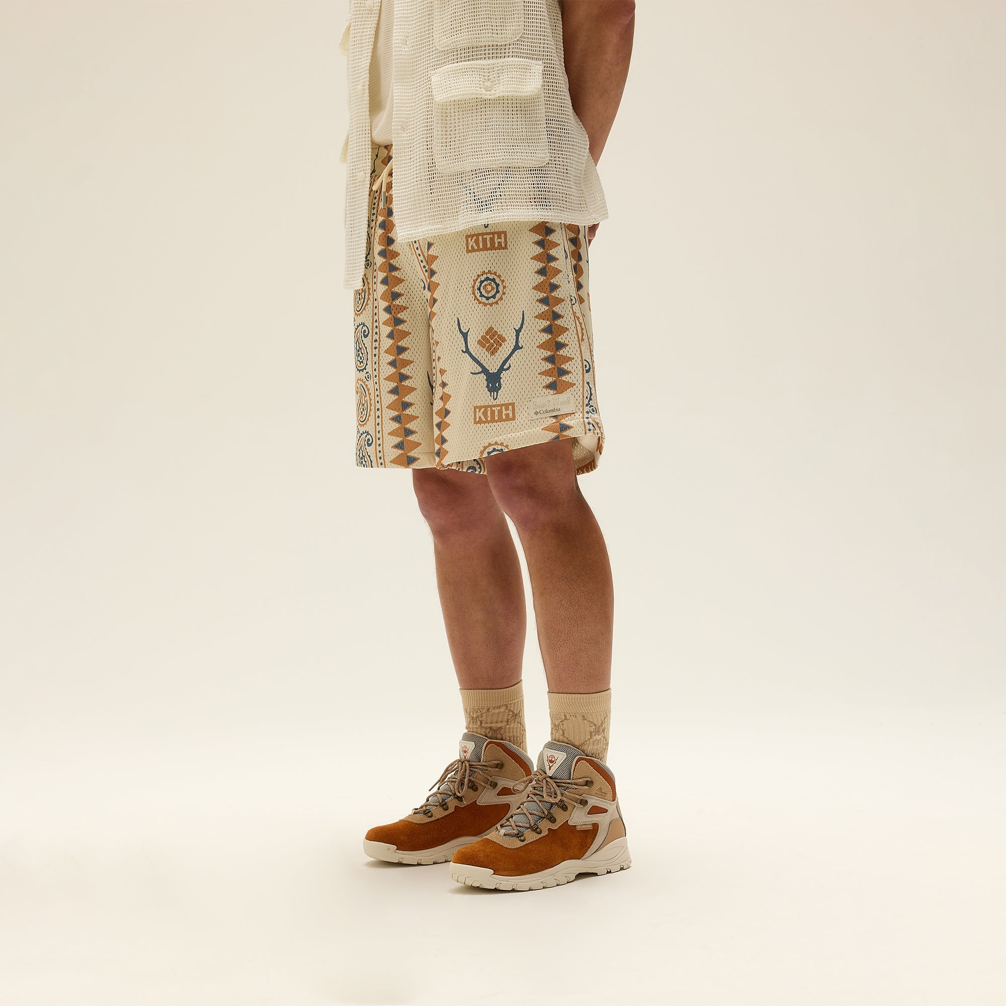 Kith & South2 West8 for Columbia Curtis Mesh Short - Waffle | Kith Waffle