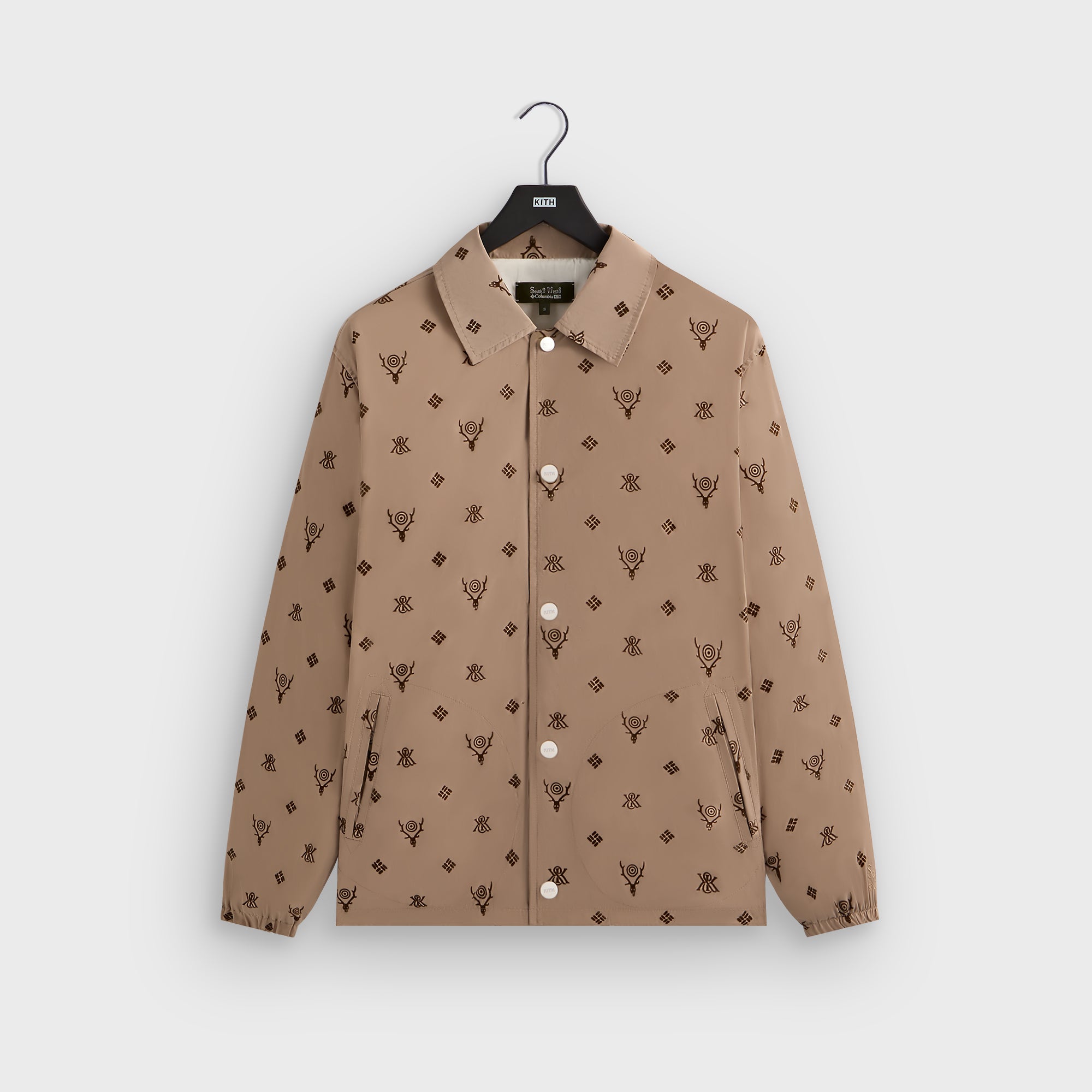 Kith & South2 West8 for Columbia Flocked Monogram Coaches Jacket - Hue | Kith Hue