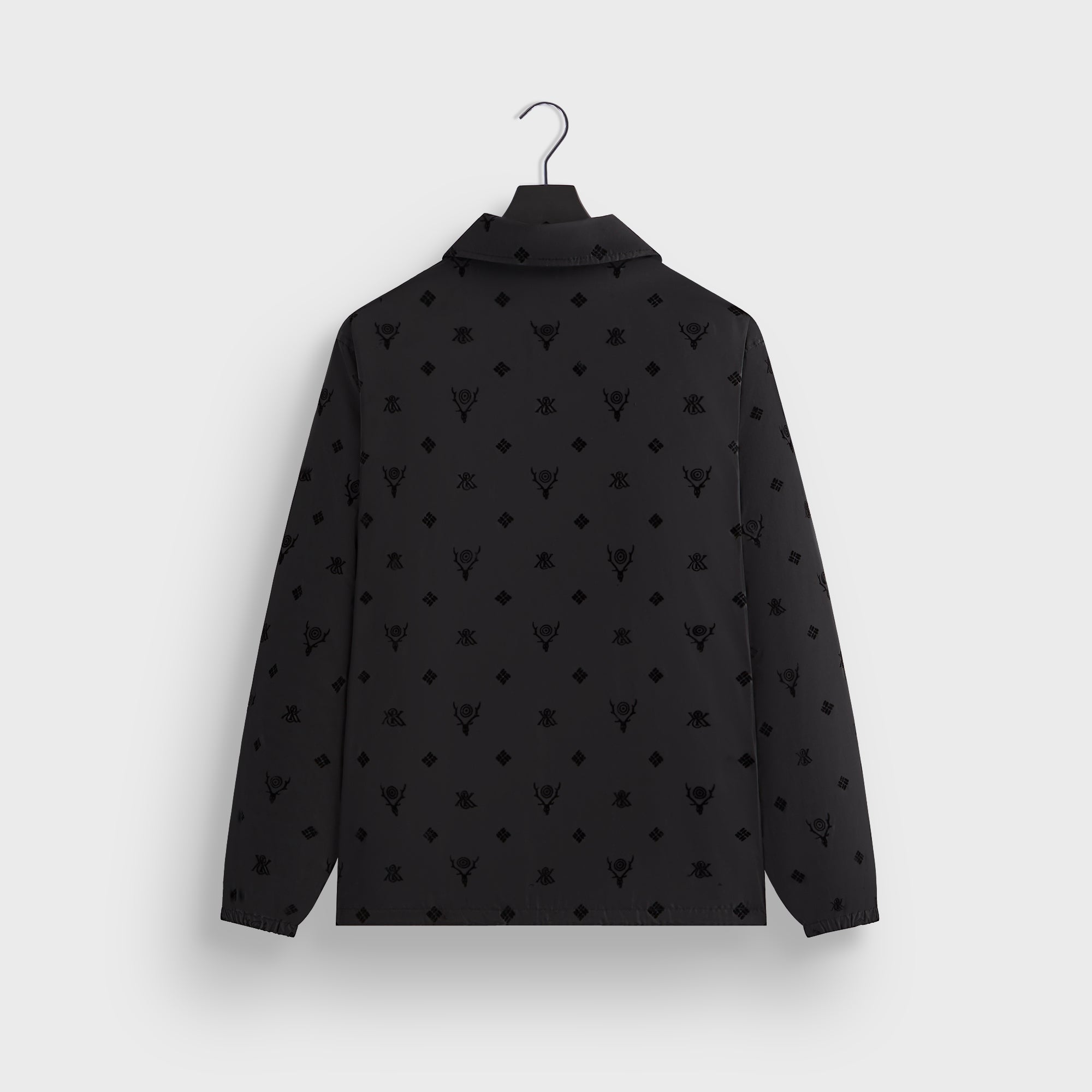 Kith & South2 West8 for Columbia Flocked Monogram Coaches Jacket - Bla | Kith Black