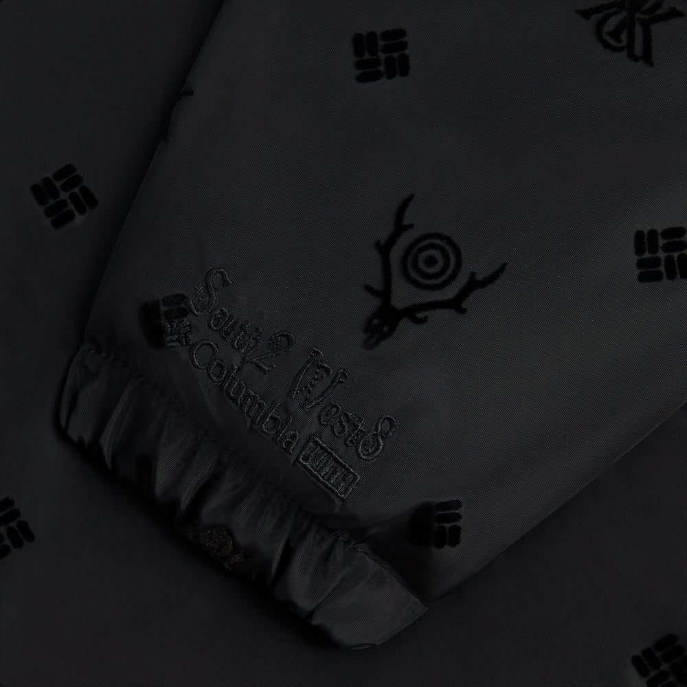 Kith & South2 West8 for Columbia Flocked Monogram Coaches Jacket - Bla | Kith Black
