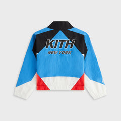 Kith Kids Blocked Milo Track Jacket - Marina | Kith Marina