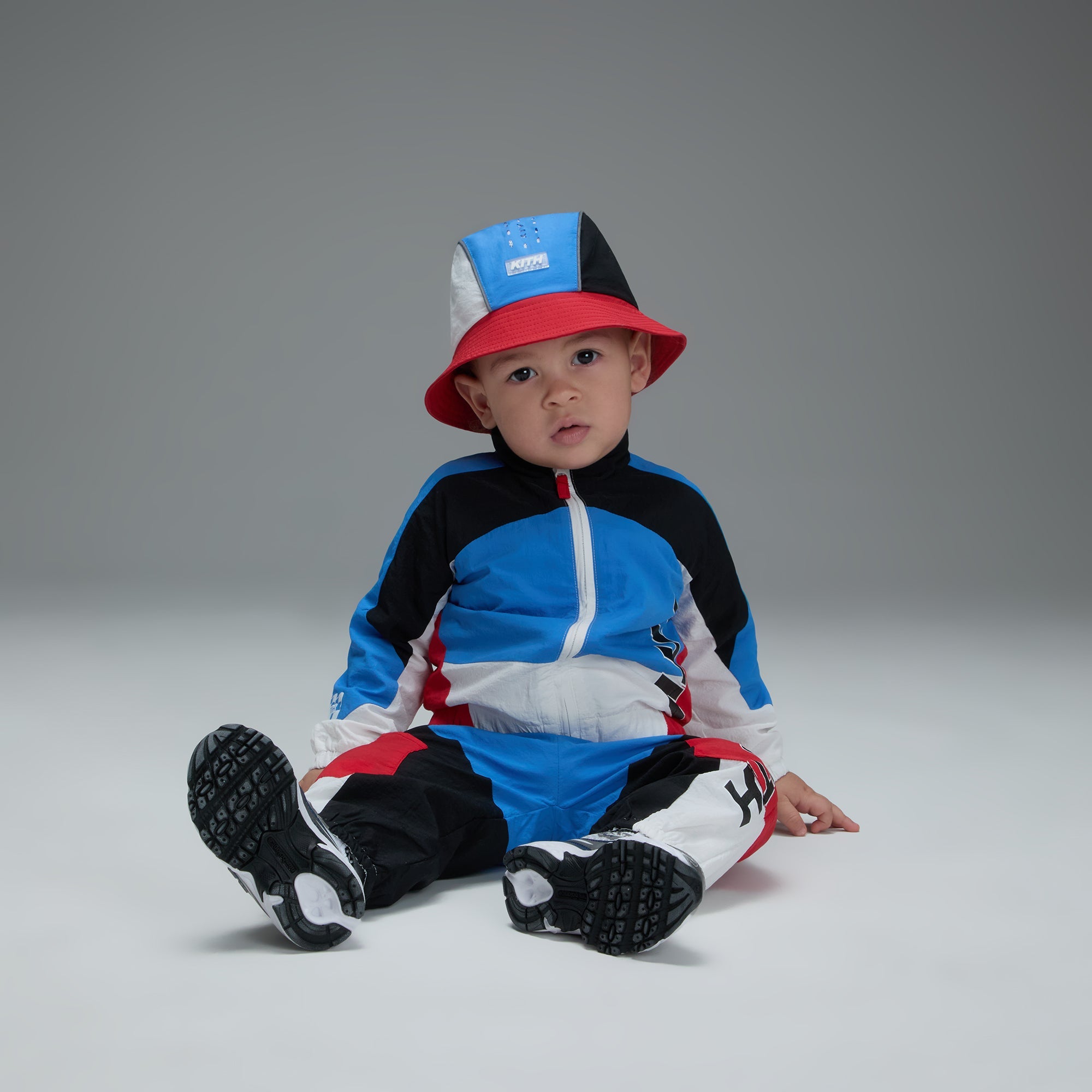 Kith Baby Blocked Milo Track Jacket - Marina | Kith Marina
