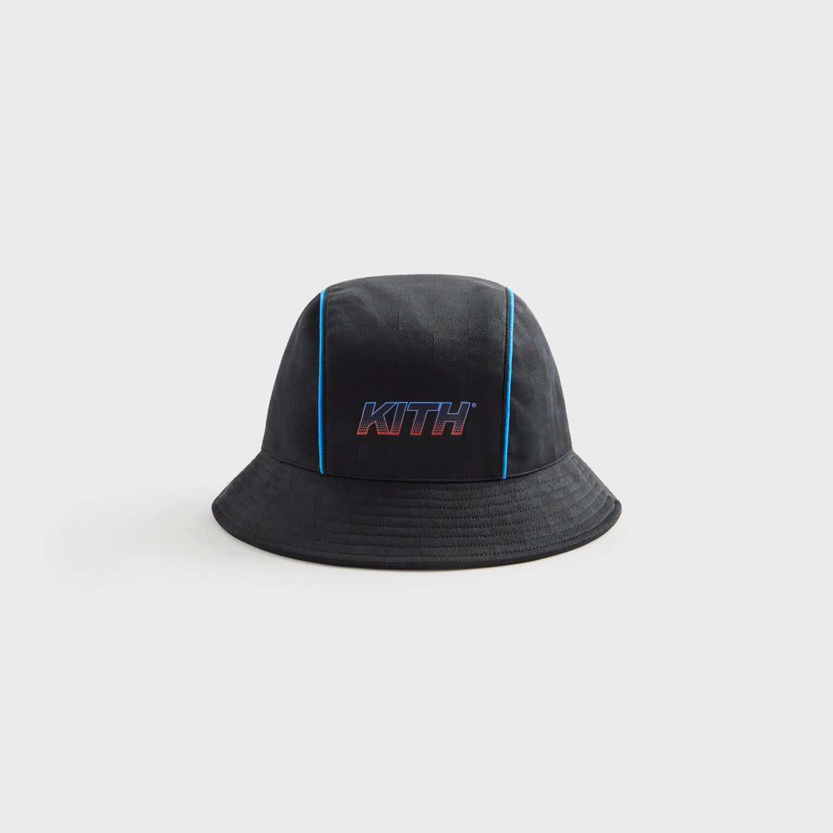 Kith Kids Soccer Checkered Bucket Hat - Black | Kith Black