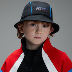 Kith Kids Soccer Checkered Bucket Hat - Black | Kith Black