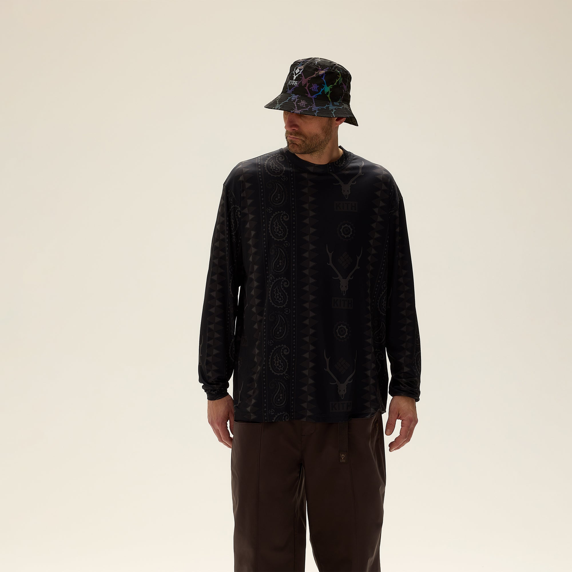 Kith & South2 West8 for Columbia Paisley Stripe Terminal Tackle™ Long | Kith Black