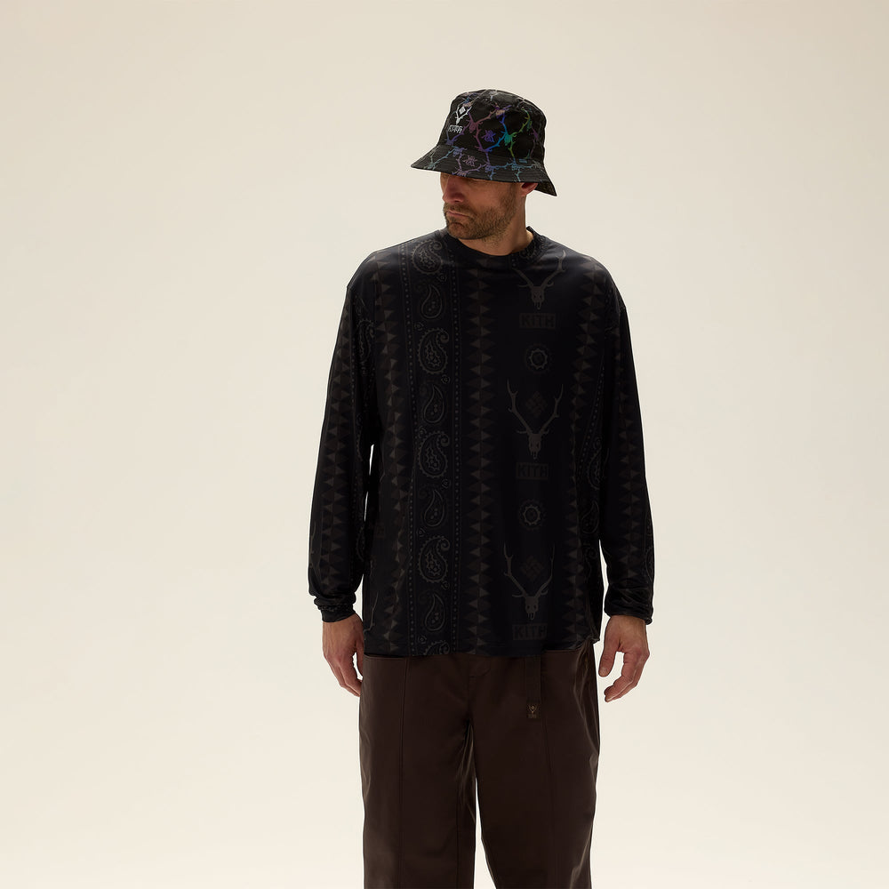 Kith & South2 West8 for Columbia Paisley Stripe Terminal Tackle™ Long | Kith Black