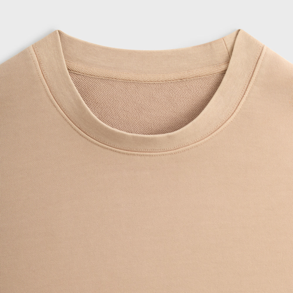 Kith 101 Compact Fleece Nelson Crewneck - Mound | Kith Mound