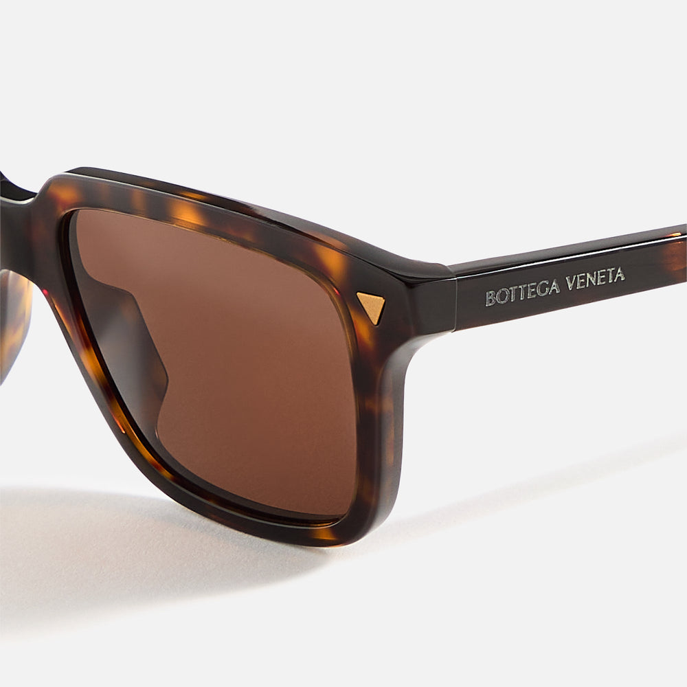 Bottega Veneta Rectangular Frames - Dark Havana | Kith Dark Havana