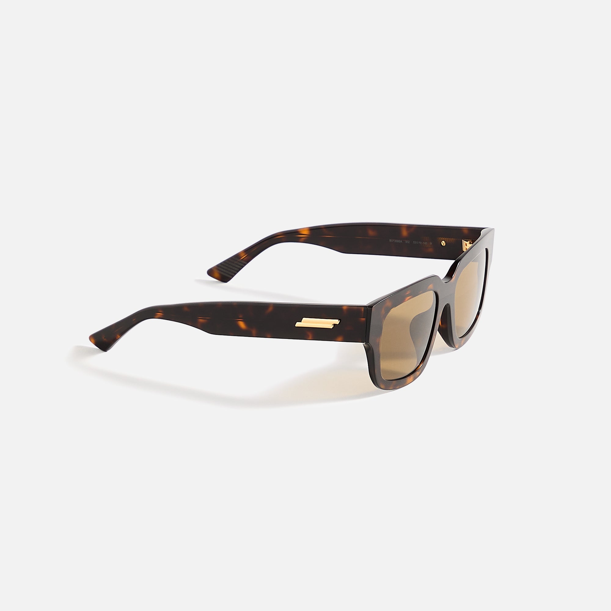 Bottega Veneta Rectangular Frames - Dark Havana | Kith Dark Havana
