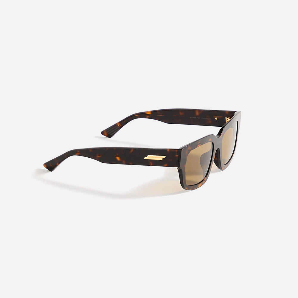 Bottega Veneta Rectangular Frames - Dark Havana | Kith Dark Havana