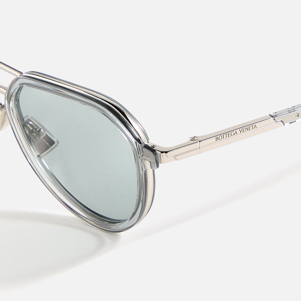 Bottega Veneta Aviator Frames - Denim Blue | Kith Denim Blue