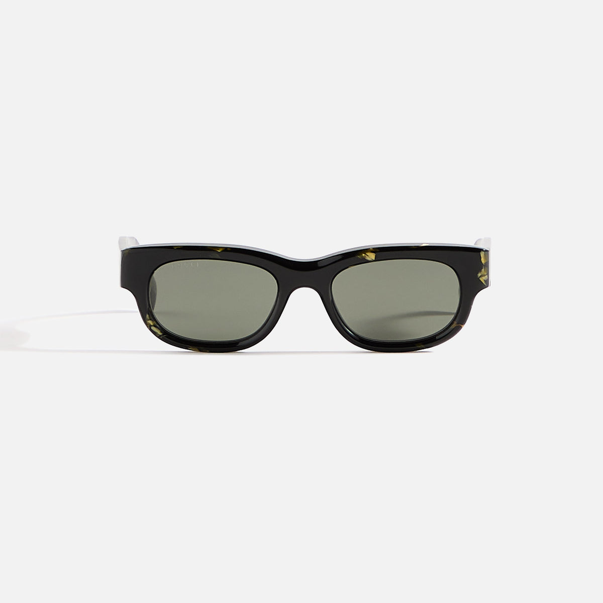 Gucci Transparent Rectangular Frames - Black | Kith Black