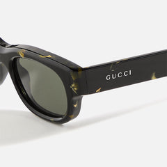 Gucci Transparent Rectangular Frames - Black | Kith Black