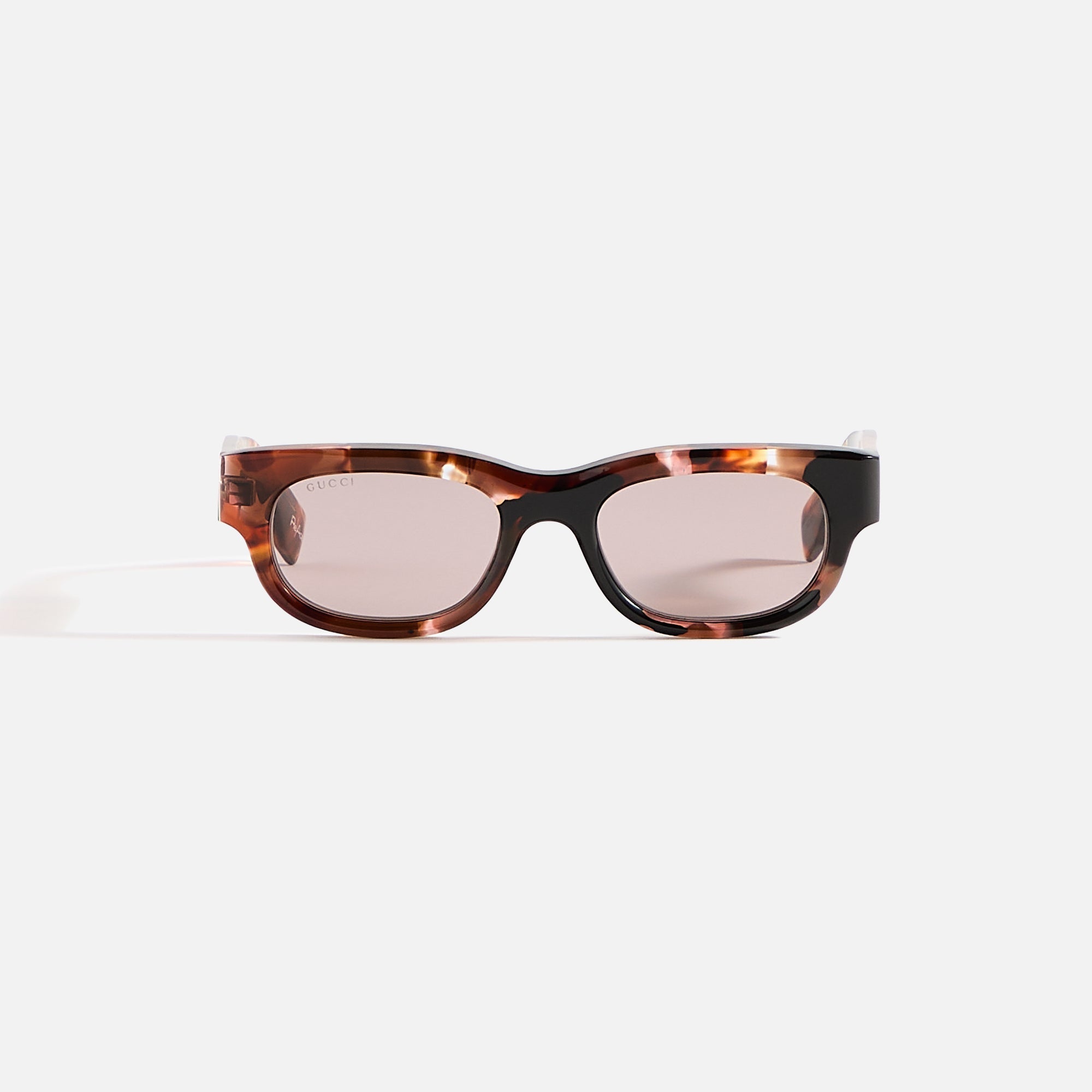 Gucci Transparent Rectangular Frames - Brown | Kith Brown