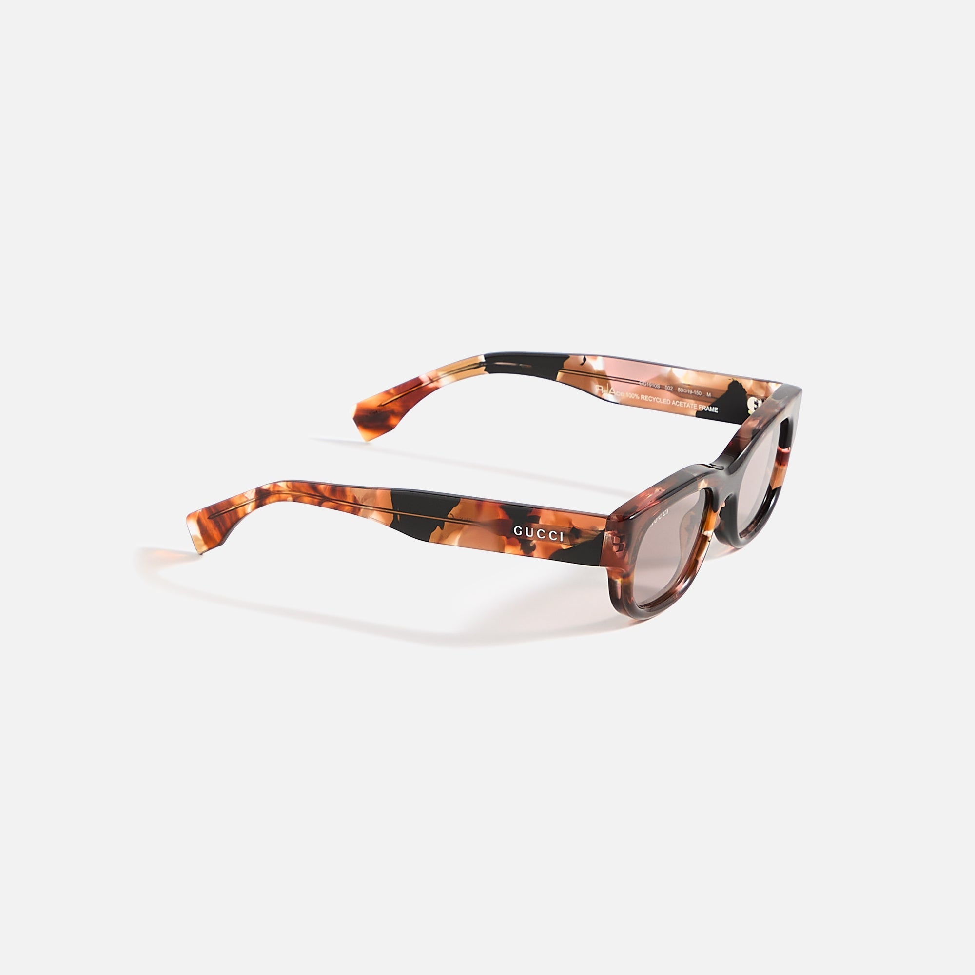 Gucci Transparent Rectangular Frames - Brown | Kith Brown