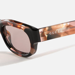 Gucci Transparent Rectangular Frames - Brown | Kith Brown