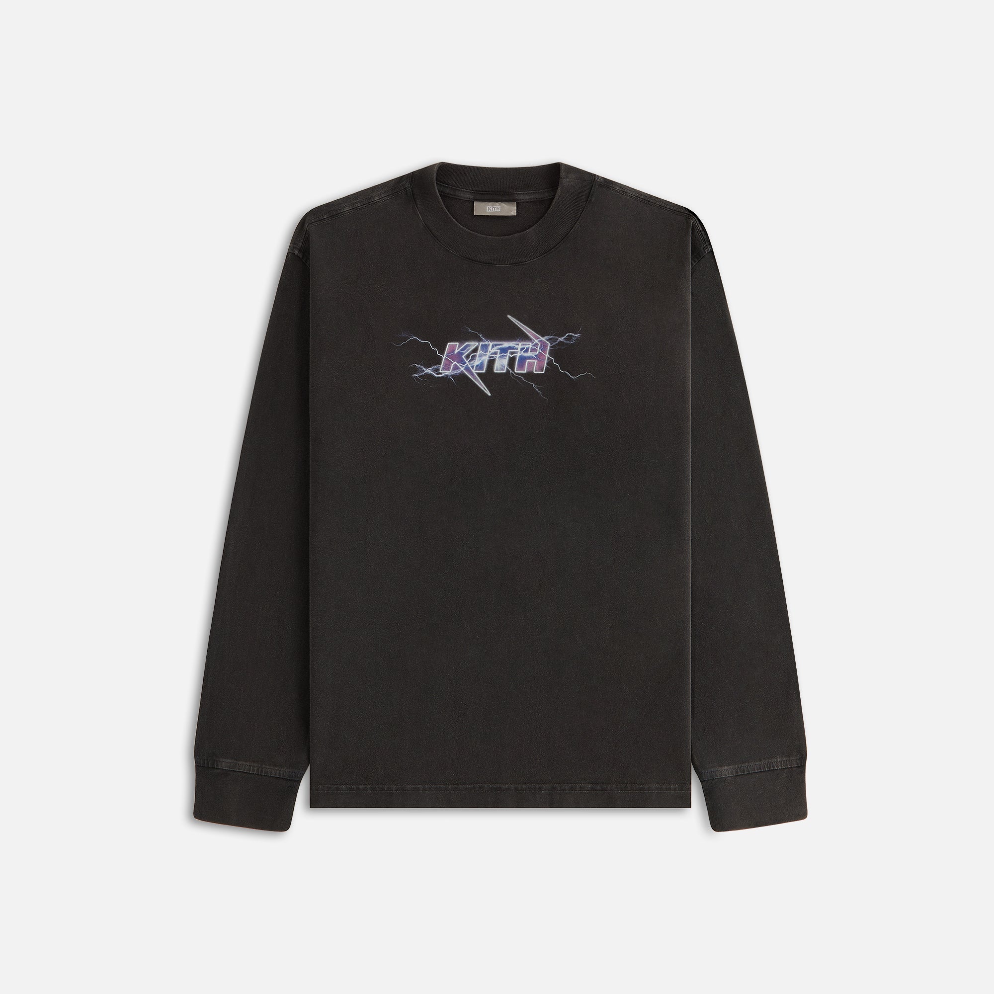 Kith Women Charged Up Vintage Oversized Sonoma Long Sleeve Tee - Black | Kith Black