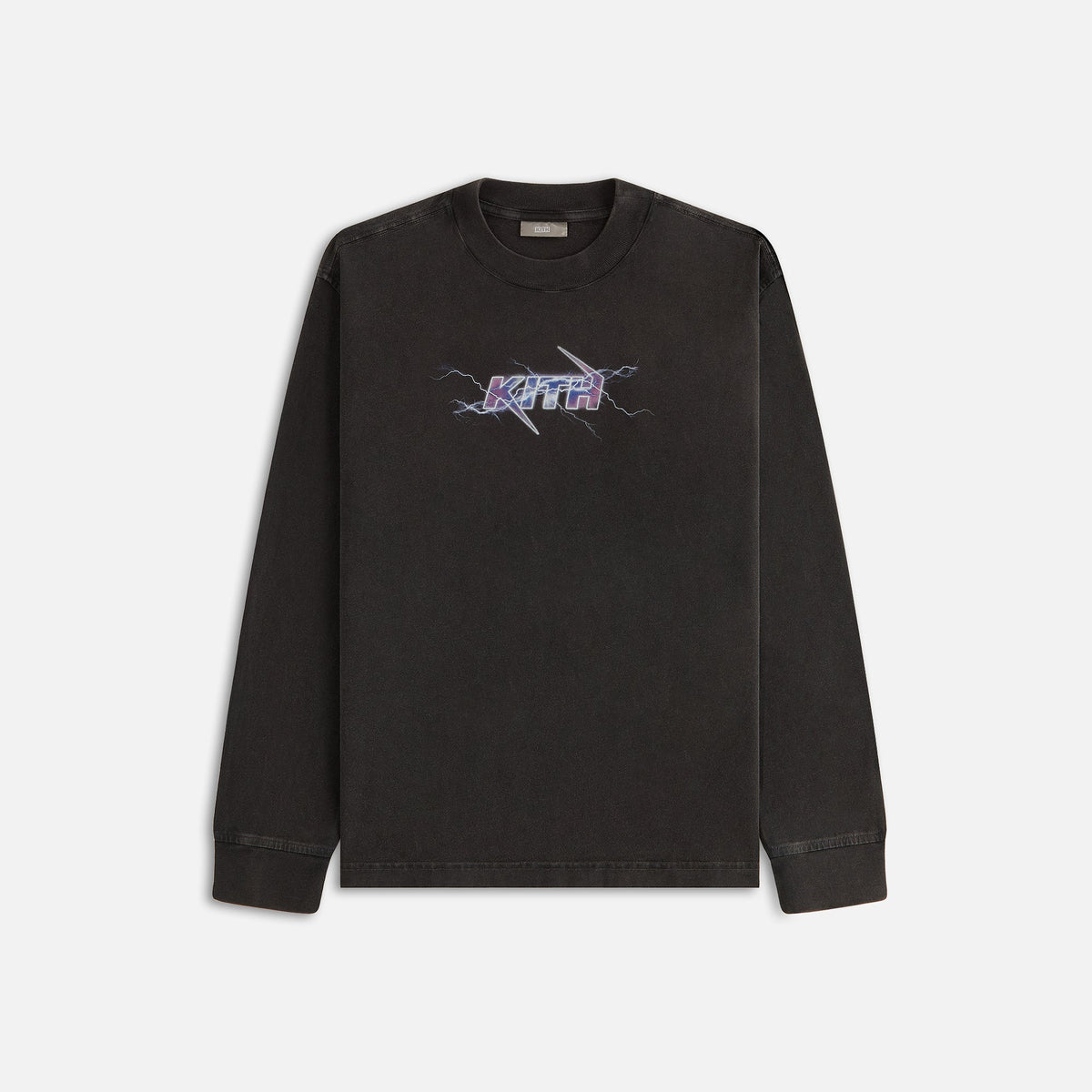 Kith Women Charged Up Vintage Oversized Sonoma Long Sleeve Tee - Black | Kith Black