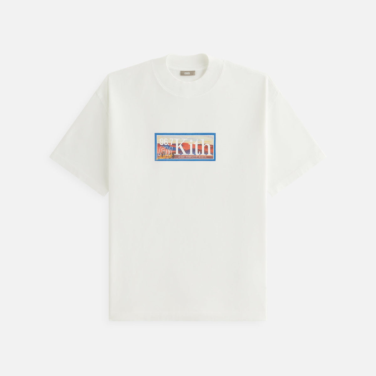 Kith Women FM Mock Neck Vintage Tee - White | Kith White