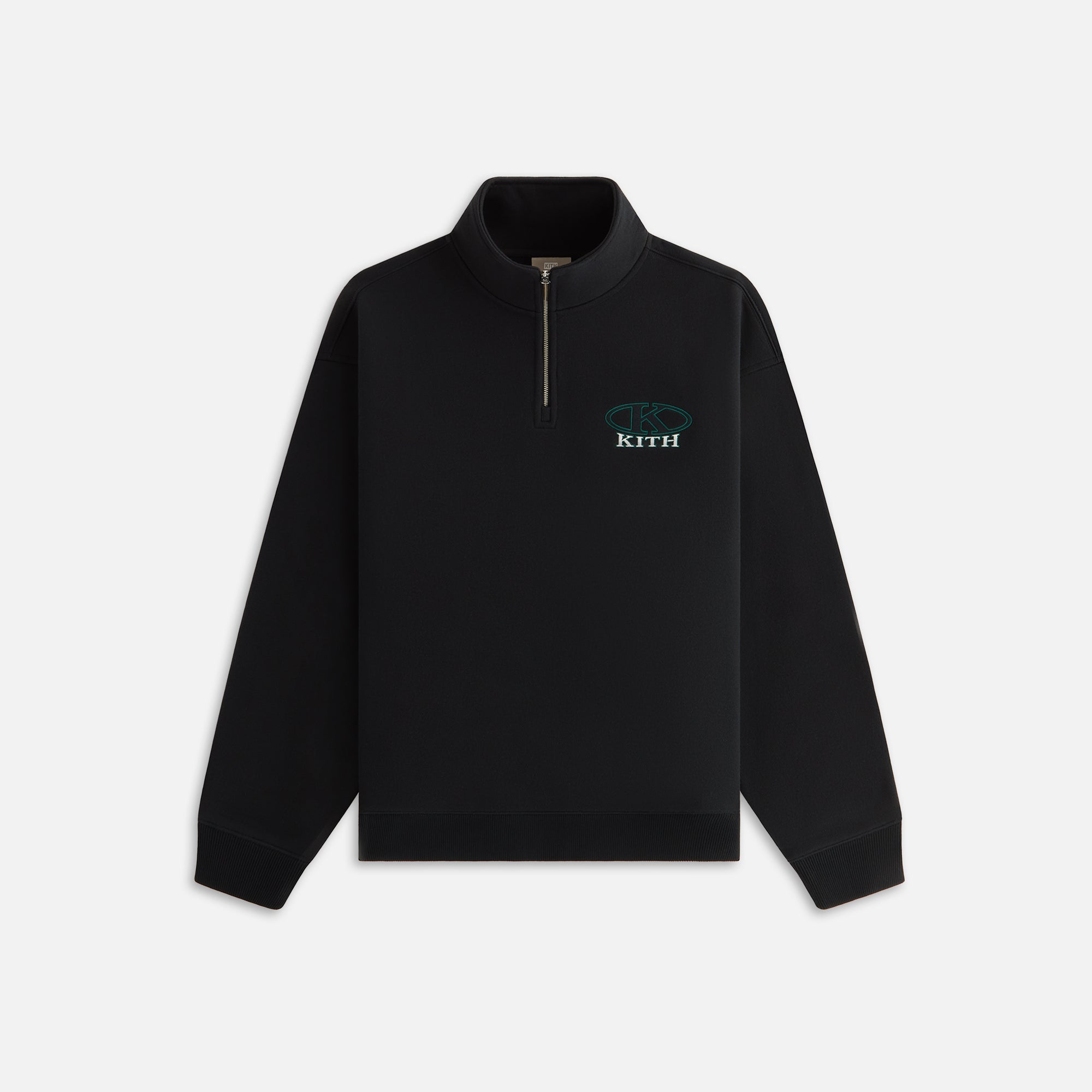 Kith Women Ellipse Logo Hunter III Quarter Zip - Black | Kith Black