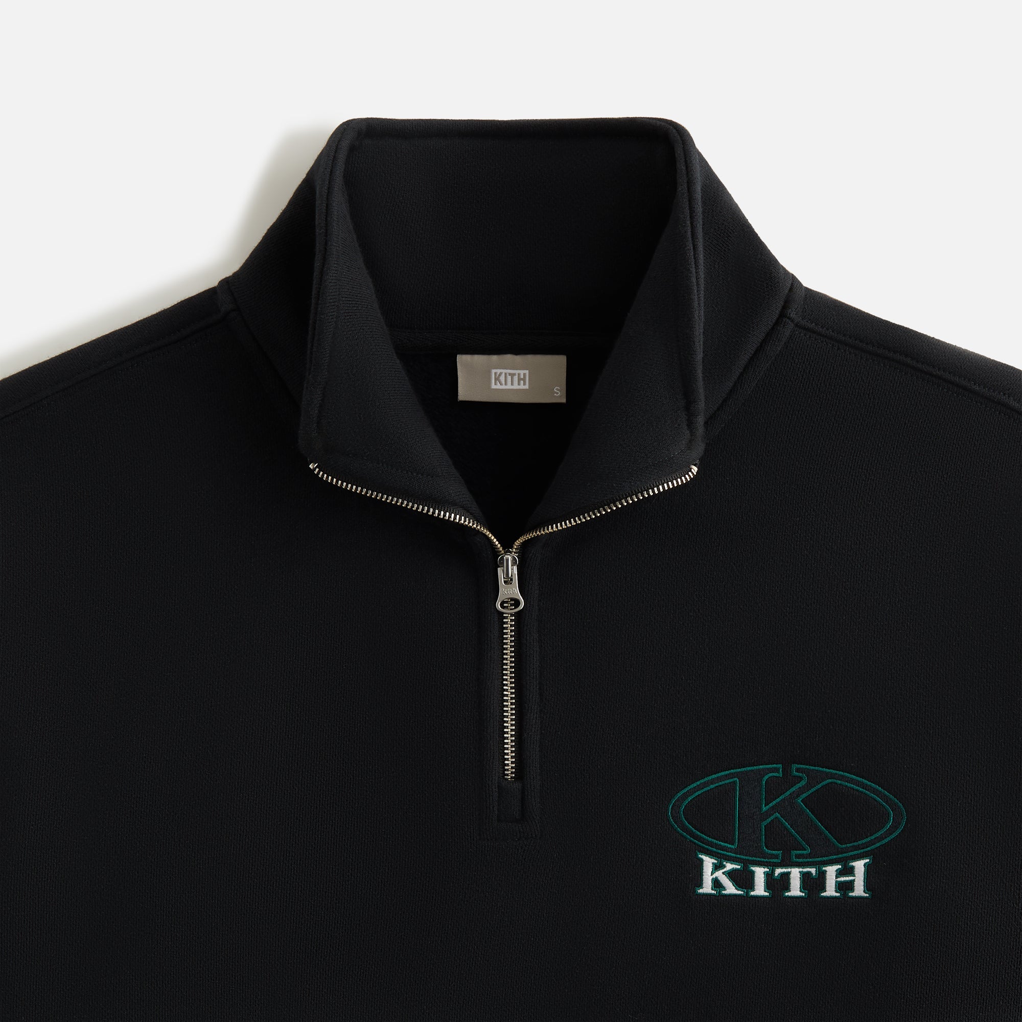 Kith Women Ellipse Logo Hunter III Quarter Zip - Black | Kith Black