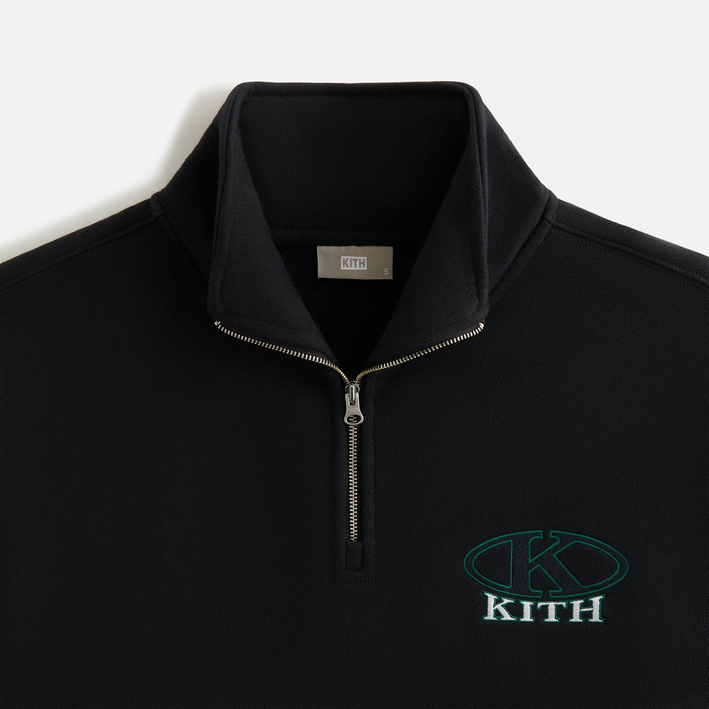 Kith Women Ellipse Logo Hunter III Quarter Zip - Black | Kith Black