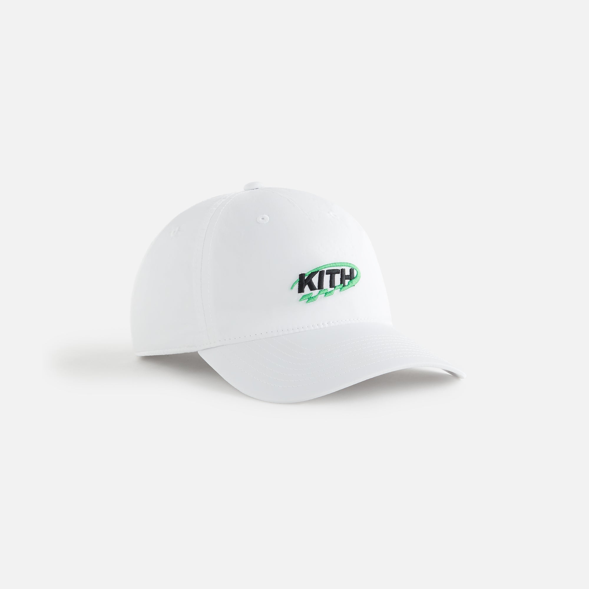 Kith Women GT Logo Nylon Low Pinch Crown Cap - White | Kith White