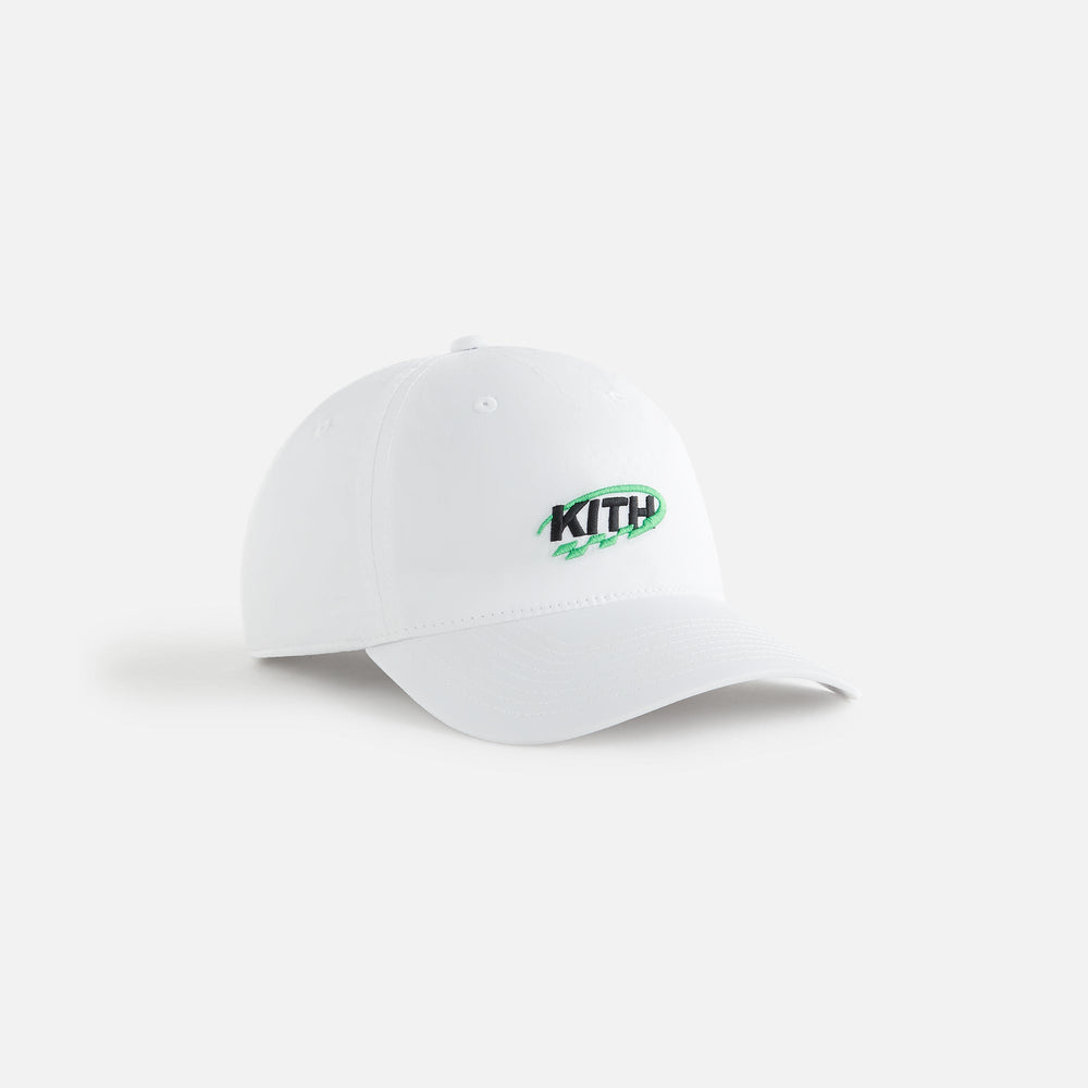 Kith Women GT Logo Nylon Low Pinch Crown Cap - White | Kith White