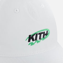 Kith Women GT Logo Nylon Low Pinch Crown Cap - White | Kith White