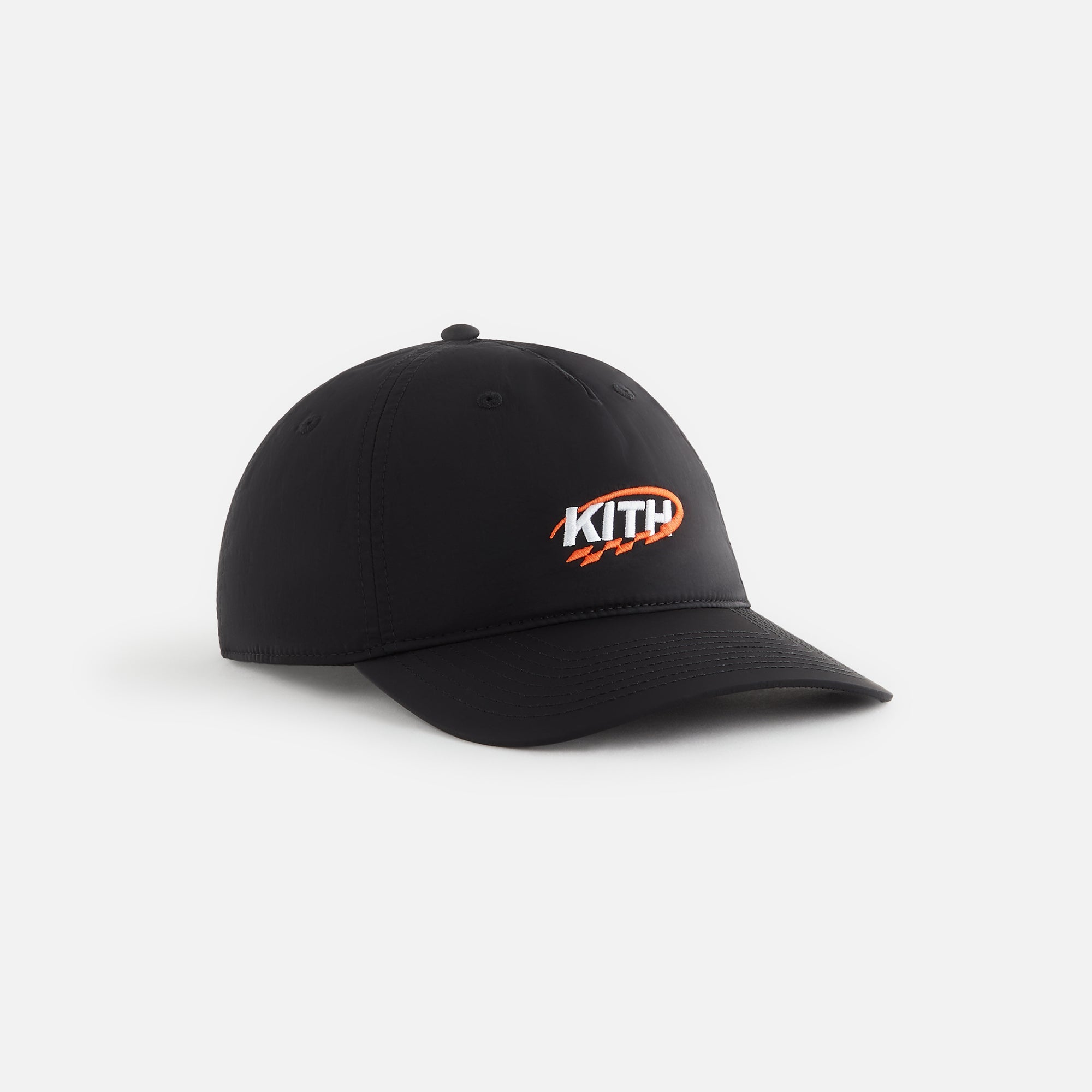 Kith Women GT Logo Nylon Low Pinch Crown Cap - Black | Kith Black