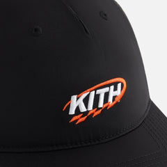 Kith Women GT Logo Nylon Low Pinch Crown Cap - Black | Kith Black