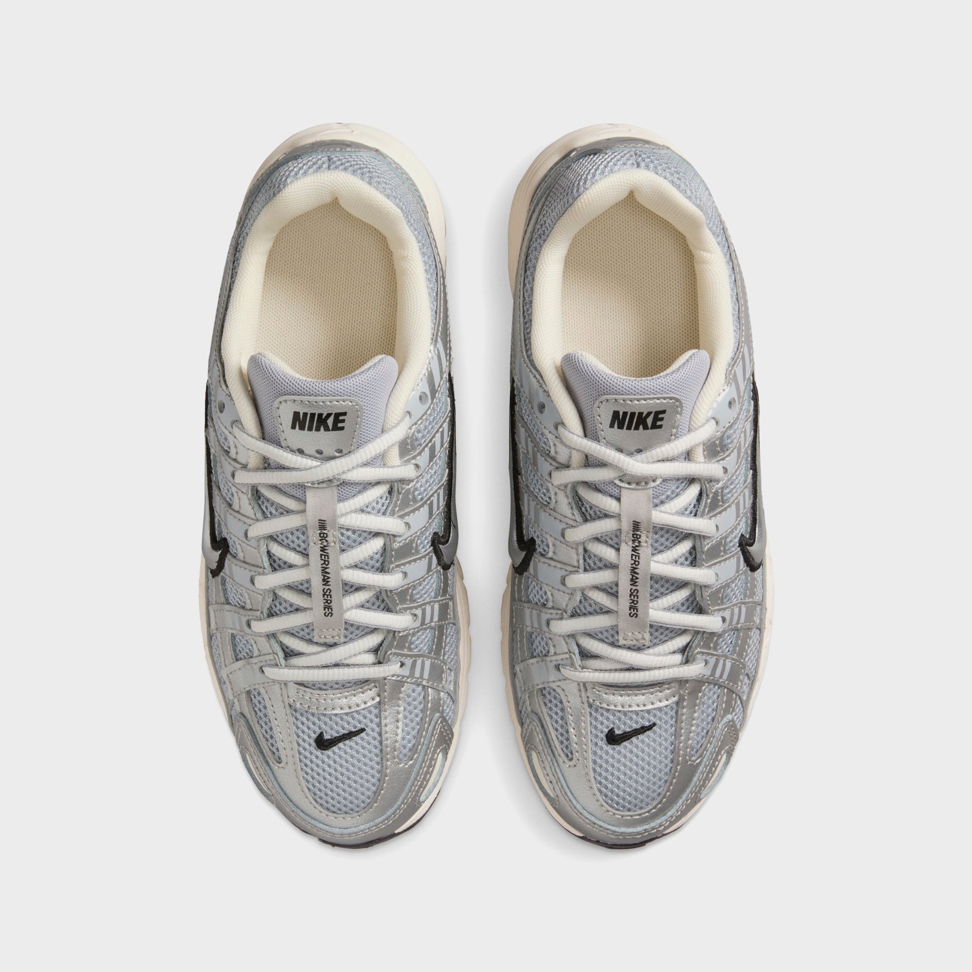 Nike P-6000 - Metallic Silver / Black / Pale Ivory | Kith Metallic Silver / Black / Pale Ivory