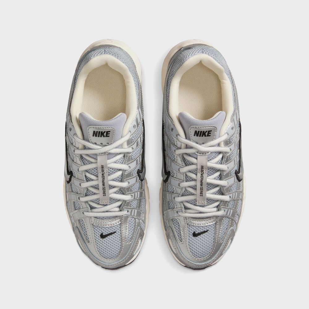 Nike P-6000 - Metallic Silver / Black / Pale Ivory | Kith Metallic Silver / Black / Pale Ivory