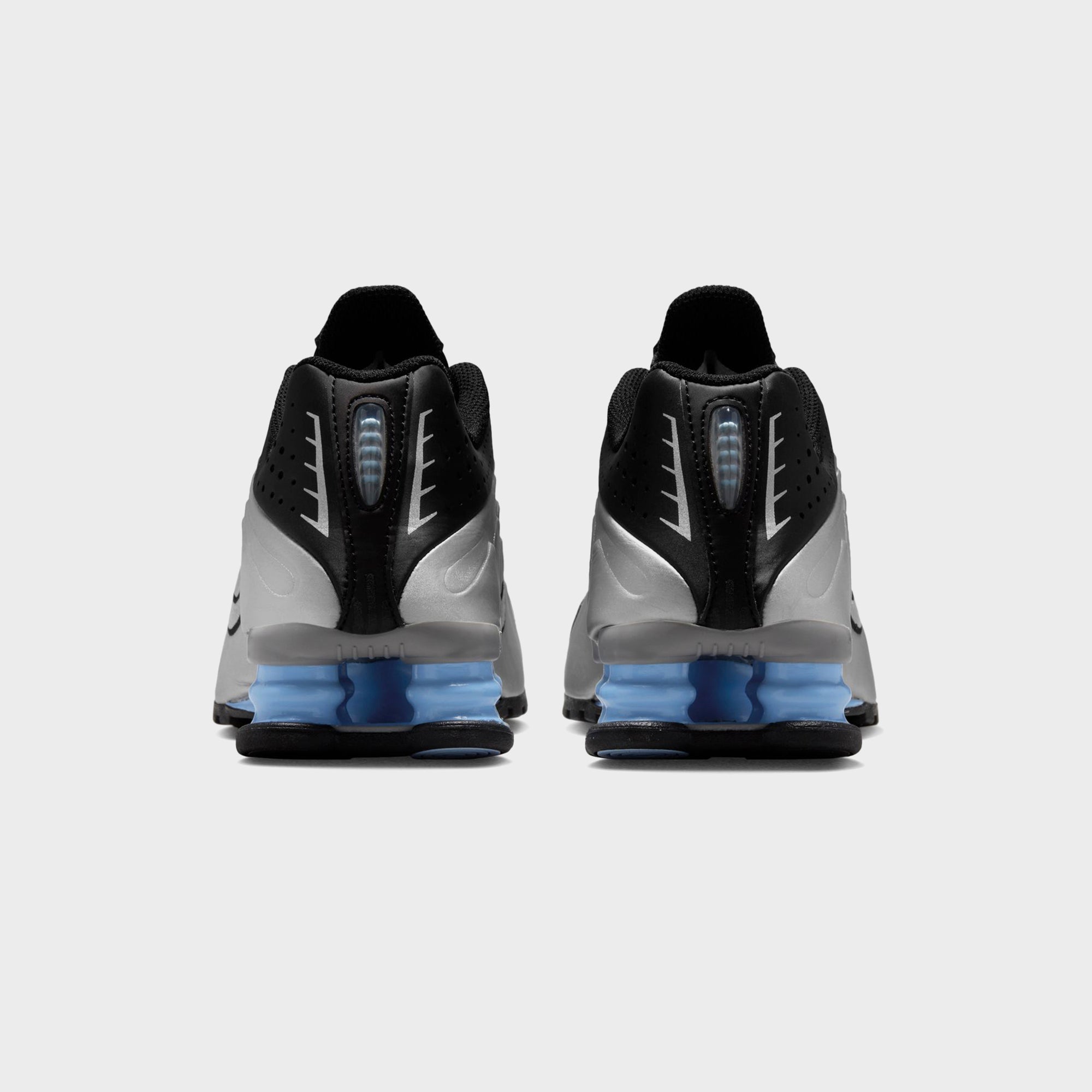 Nike Shox R4 - Metallic Silver / Black / Psychic Blue | Kith Metallic Silver / Black / Psychic Blue