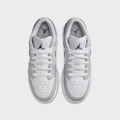 Nike Air Jordan 1 Low - White / Neutral Grey / Gum Medium Brown / Midn | Kith White / Neutral Grey / Gum Medium Brown / Midnight Navy